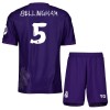Camisola Real Madrid Bellingham 5 Criança Equipamento Quarto 2023-24 Manga Curta